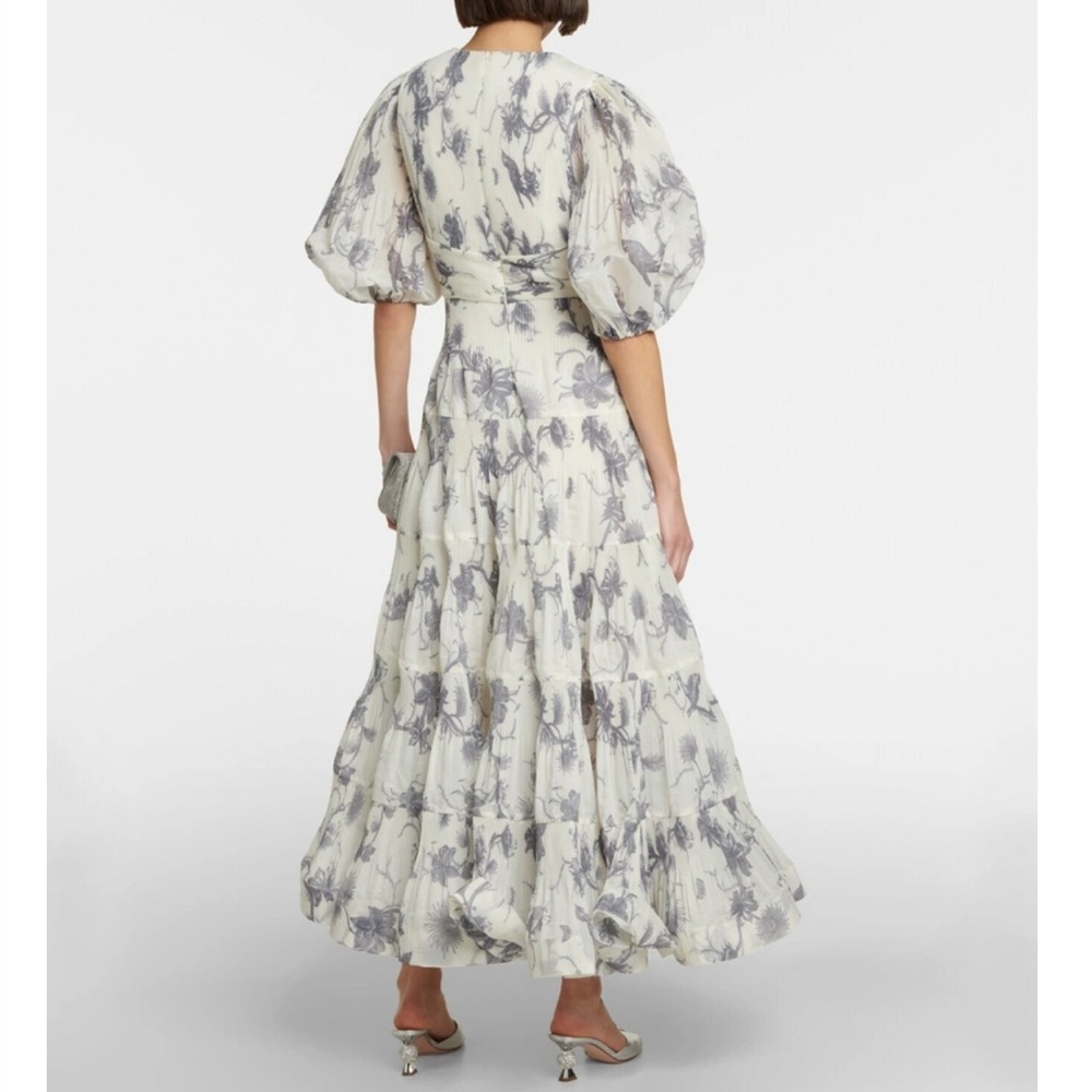 NWT Zimmermann Pleated Midi Dress - Picture 2 of 9